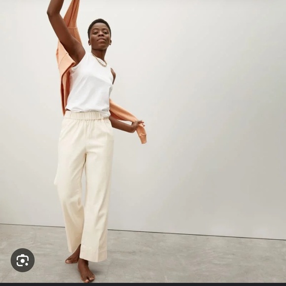 Everlane Pants - Everlane the easy Jean in bone - organic cotton size 2